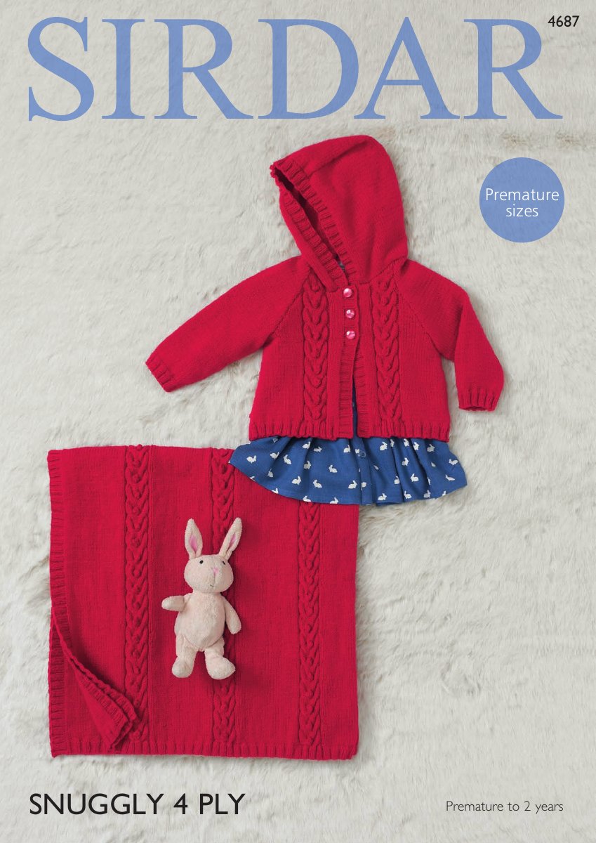 Sirdar 4687 Baby's & Child's Jacket in Snuggly 4 Ply pattern cover