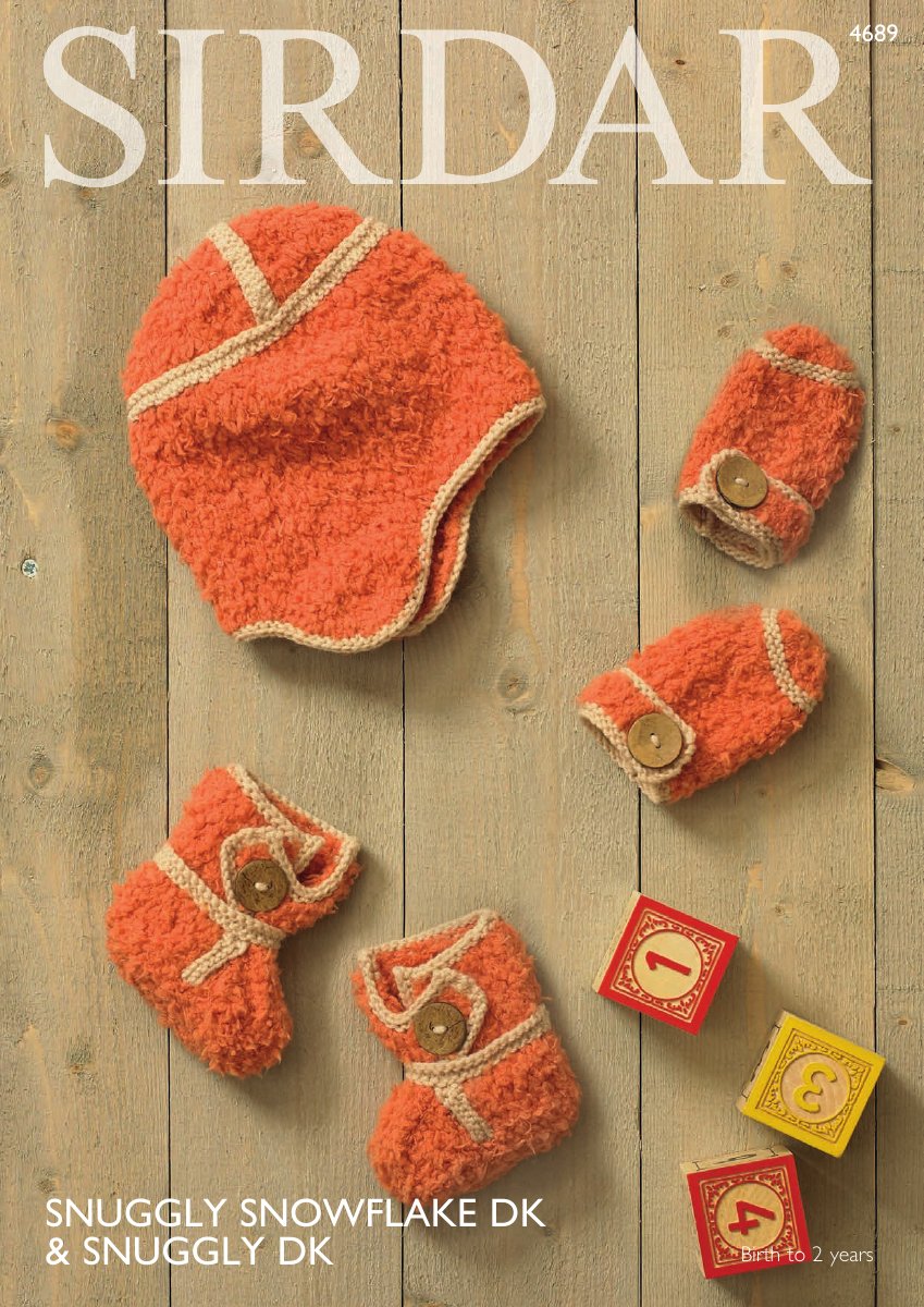 Sirdar 4689 Baby's & Child's Hat in Snuggly Snowflake DK pattern cover