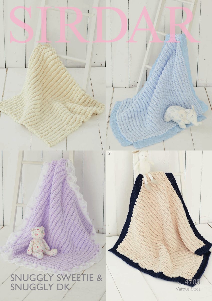 Sirdar 4700 Blanket in Snuggly Sweetie pattern cover