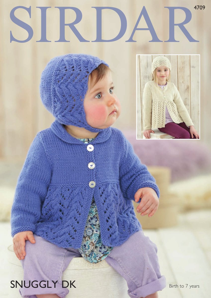 Sirdar 4709 Baby's & Child's Cardigan in Snuggly DK pattern cover