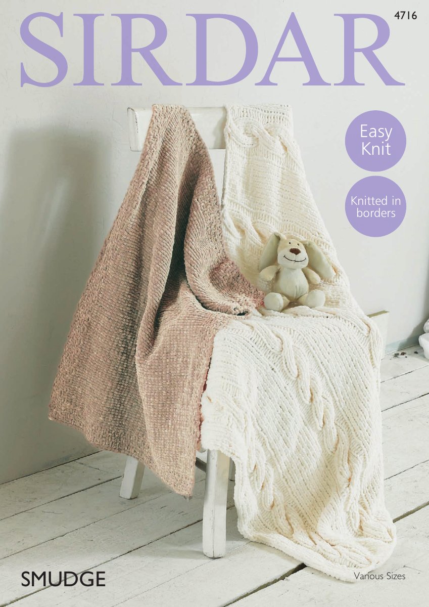 Sirdar 4716 Blankets in Smudge pattern cover