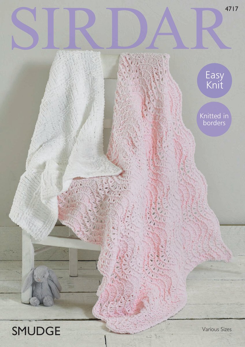 Sirdar 4717 Blankets in Smudge pattern cover