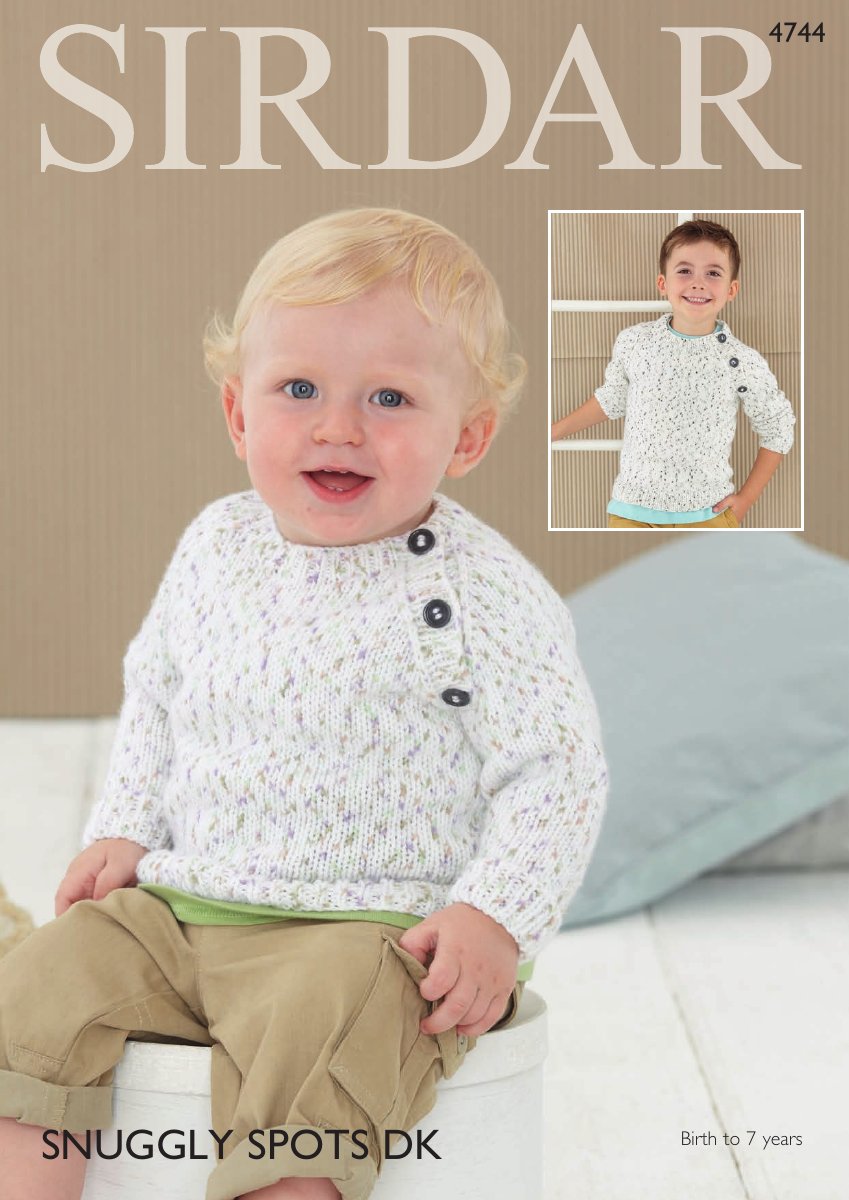 Sirdar 4744 Sweaters in Snuggly Spots DK pattern cover