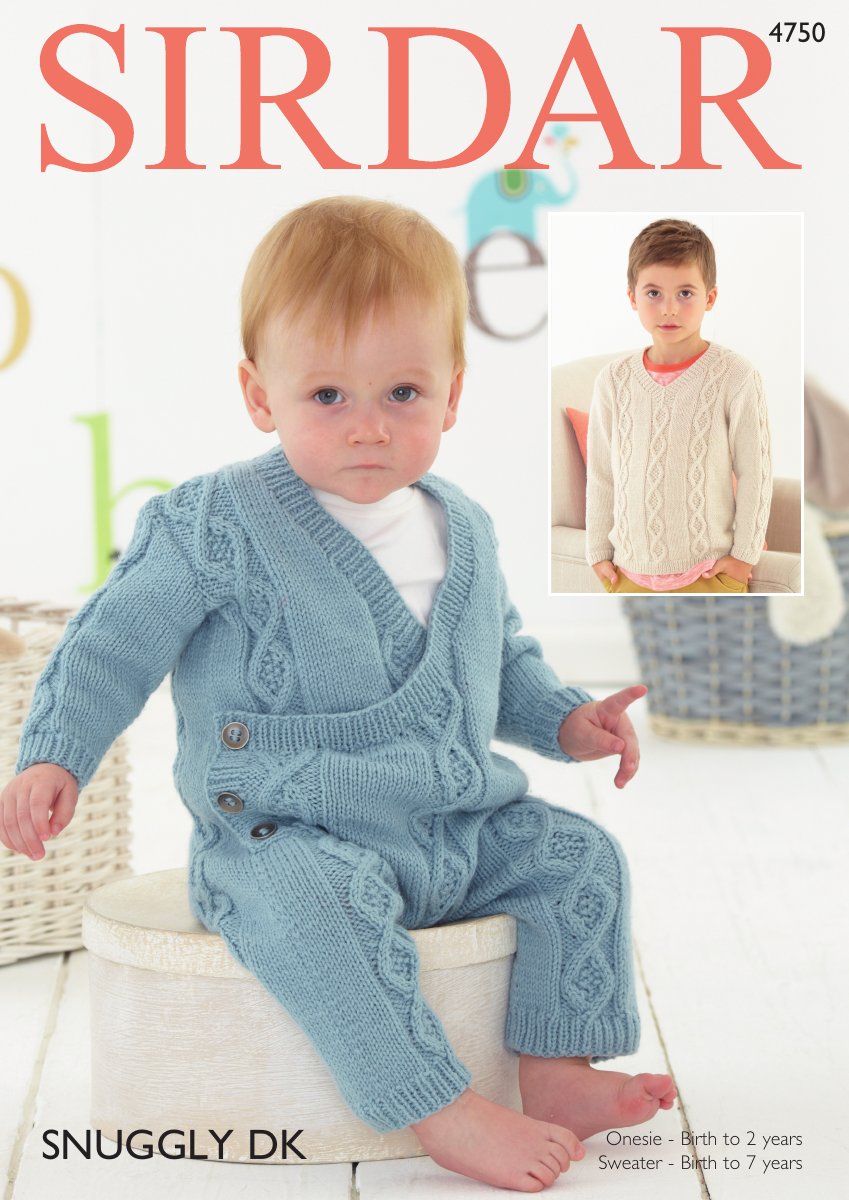 Sirdar 4750 Baby's & Child's Sweater in Snuggly DK pattern cover