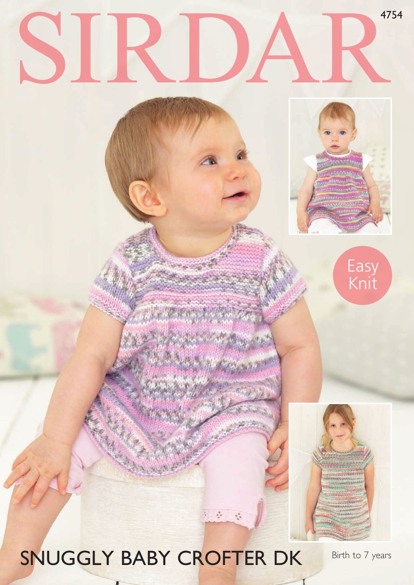 Sirdar 4754 1 1 1 1 1 1 in Snuggly Baby Crofter DK pattern cover