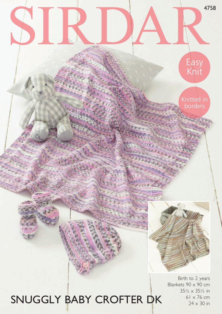 Sirdar 4758 Baby's & Child's Bootees in Snuggly Baby Crofter DK pattern cover