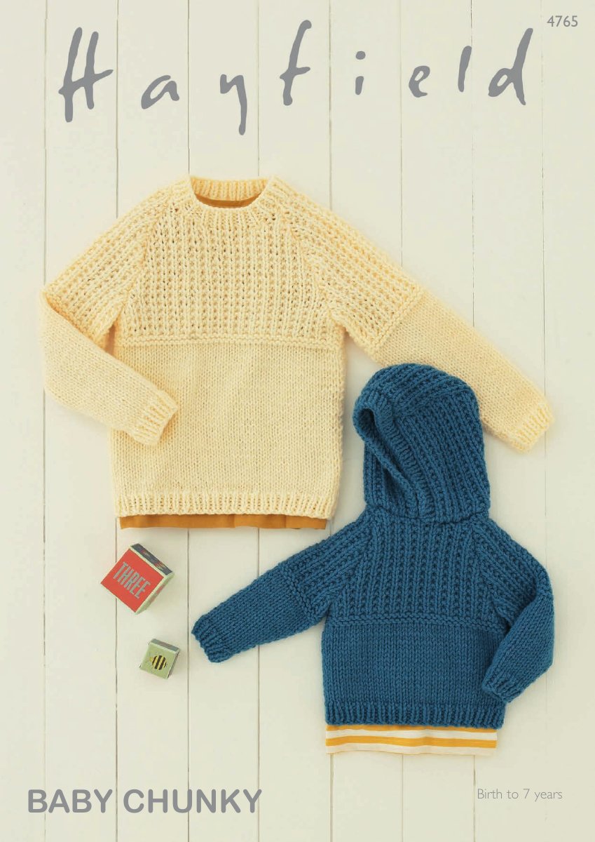 Hayfield 4765 Sweaters in Baby Chunky pattern cover