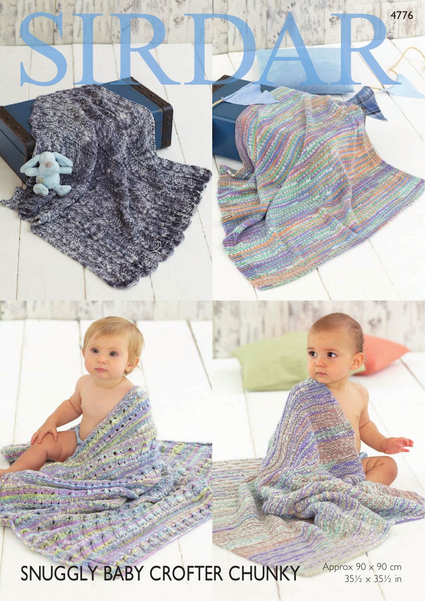 Sirdar 4776 Blankets in Snuggly Baby Crofter Chunky pattern cover