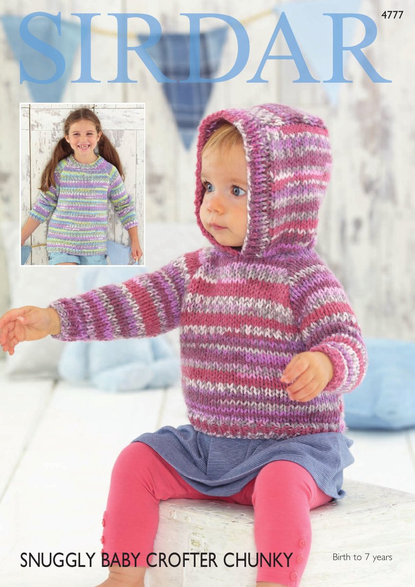 Sirdar 4777 Baby's & Child's Sweater in Snuggly Baby Crofter Chunky pattern cover