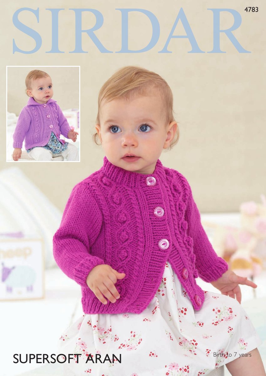 Sirdar 4783 Cardigans in Supersoft Aran pattern cover