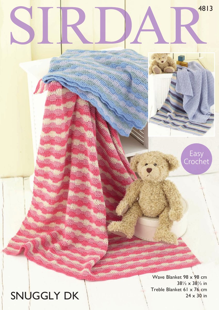 Sirdar 4813 Blankets in Snuggly DK pattern cover