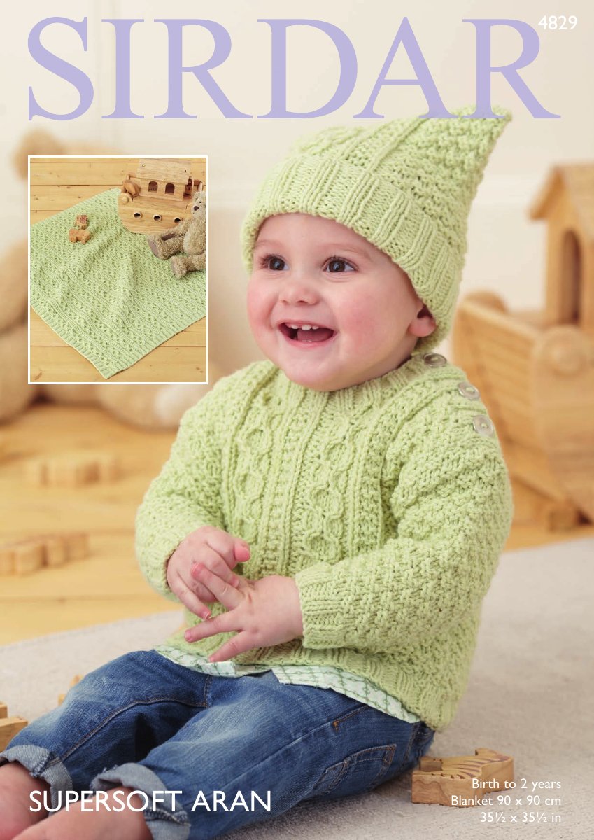 Sirdar 4829 Baby's & Child's Sweater in Supersoft Aran pattern cover