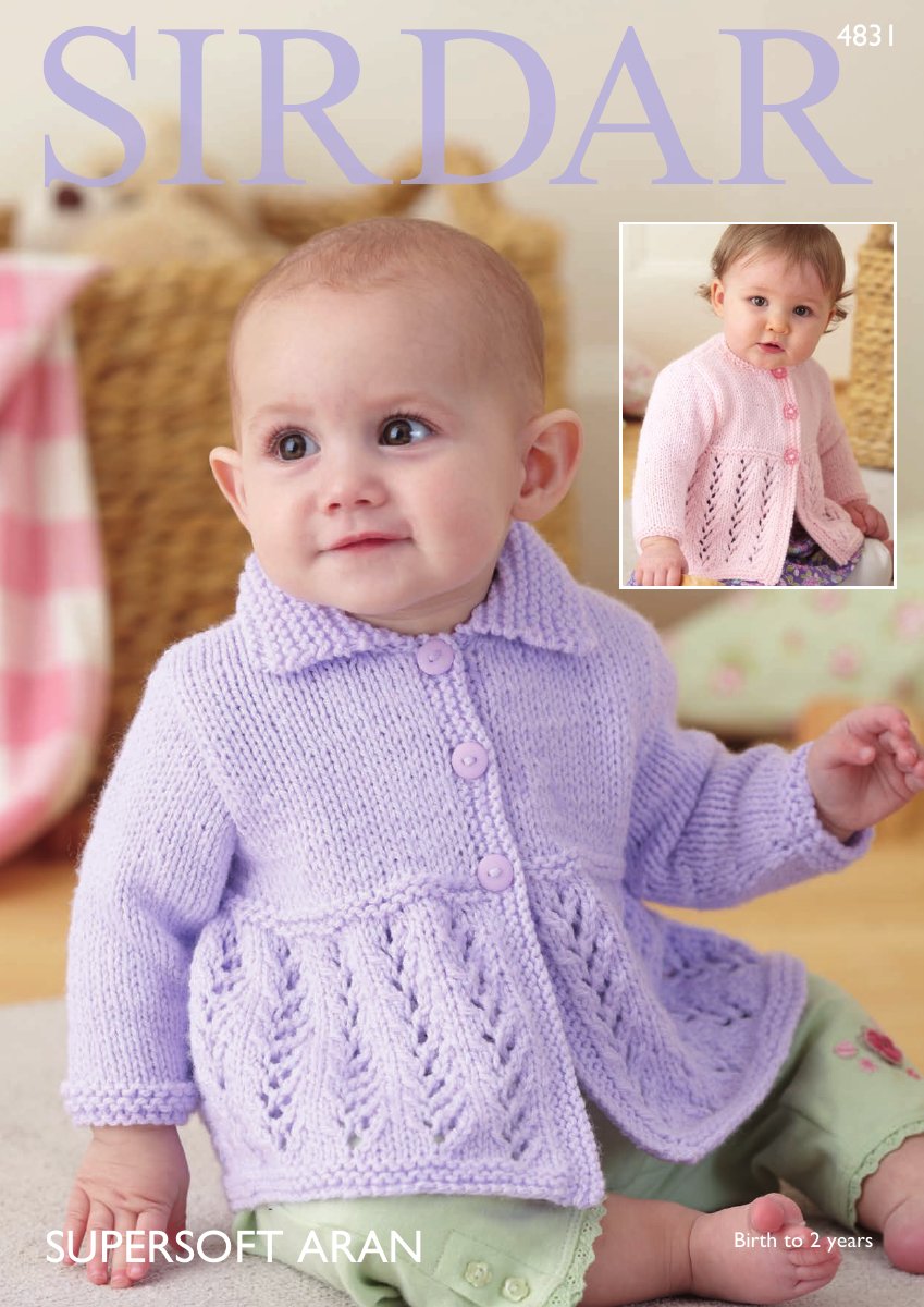 Sirdar 4831 Cardigans in Supersoft Aran pattern cover