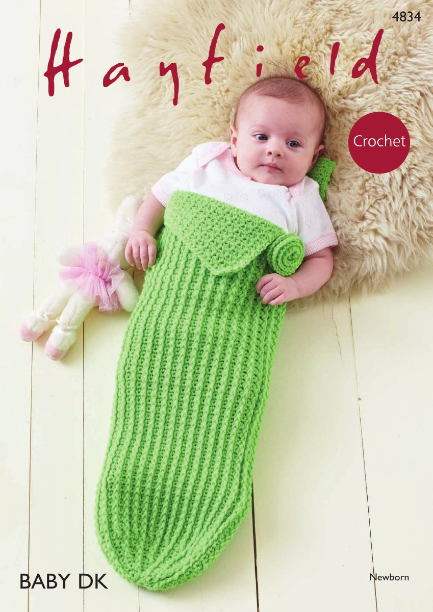 Hayfield 4834 Baby Girl Pod in Baby DK pattern cover