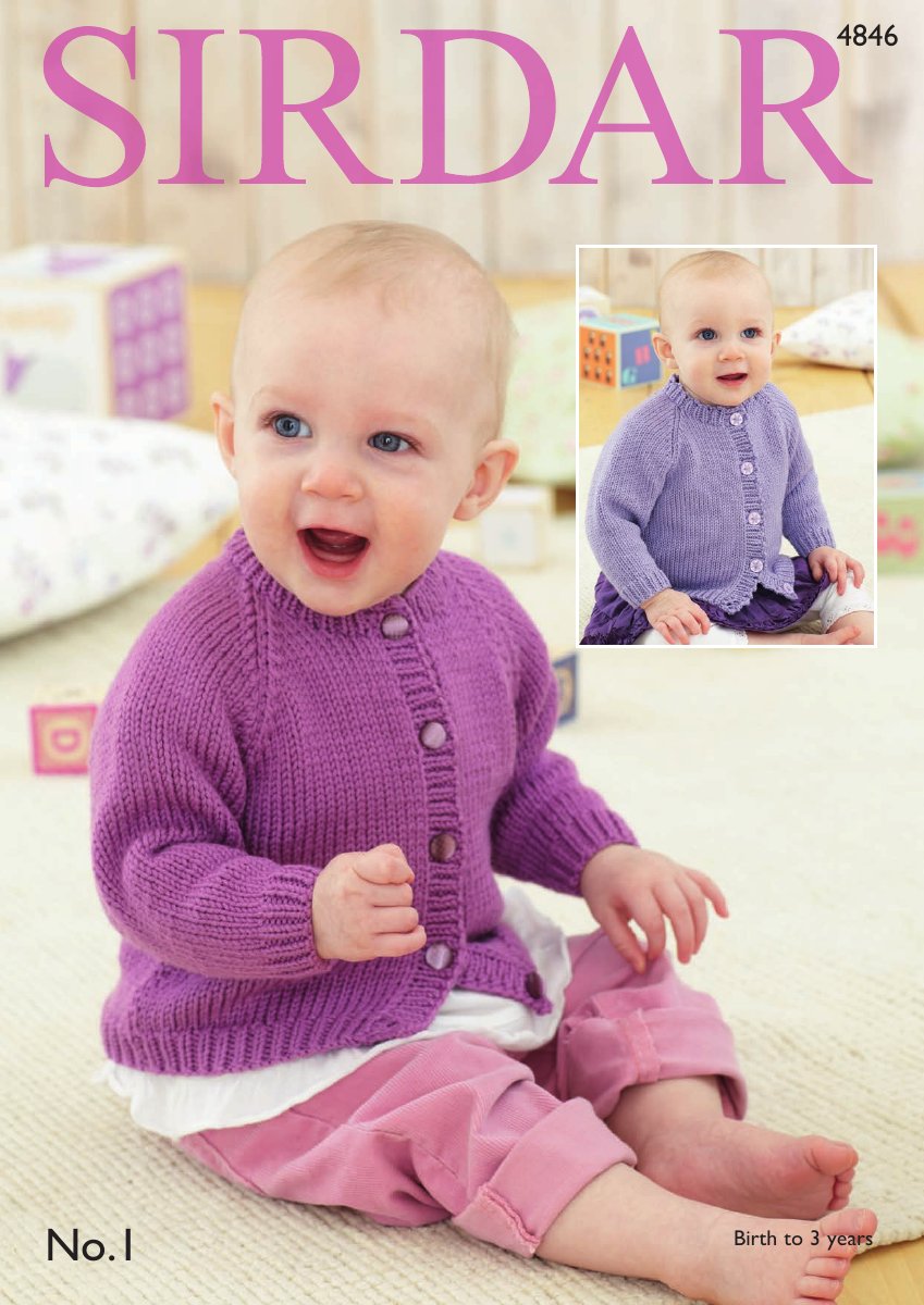 Sirdar 4846 Baby's & Child's Cardigan in No.1 DK pattern cover