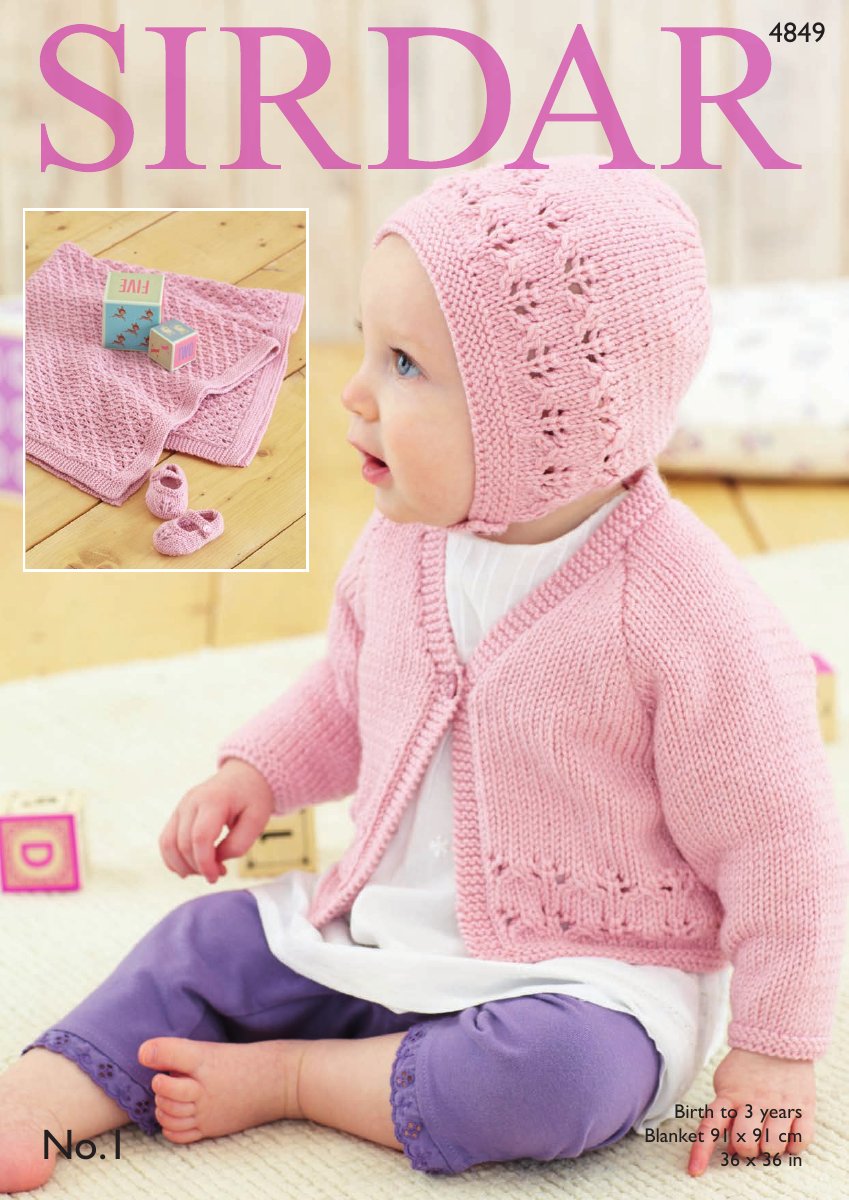 Sirdar 4849 Baby's & Child's Cardigan in No.1 DK pattern cover