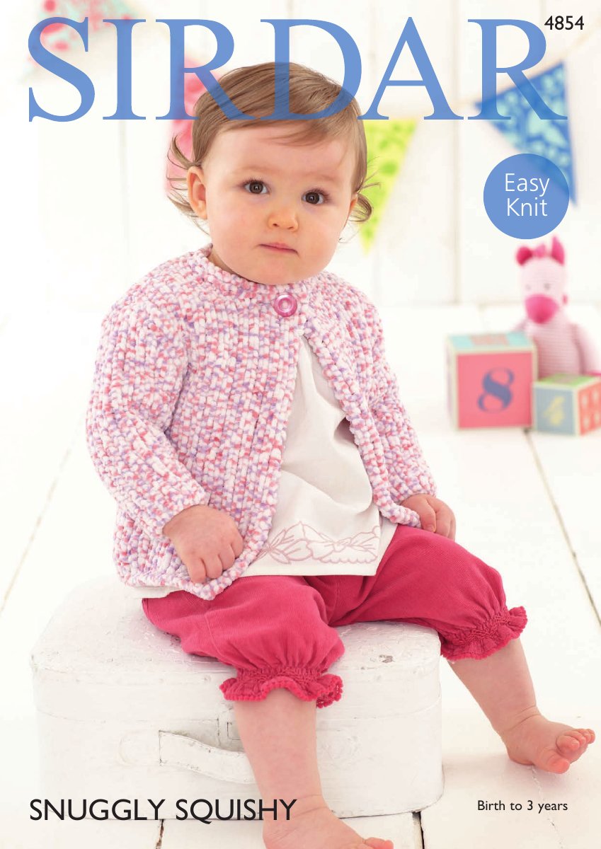 Sirdar 4854 Cardigans in Snuggly Squishy pattern cover