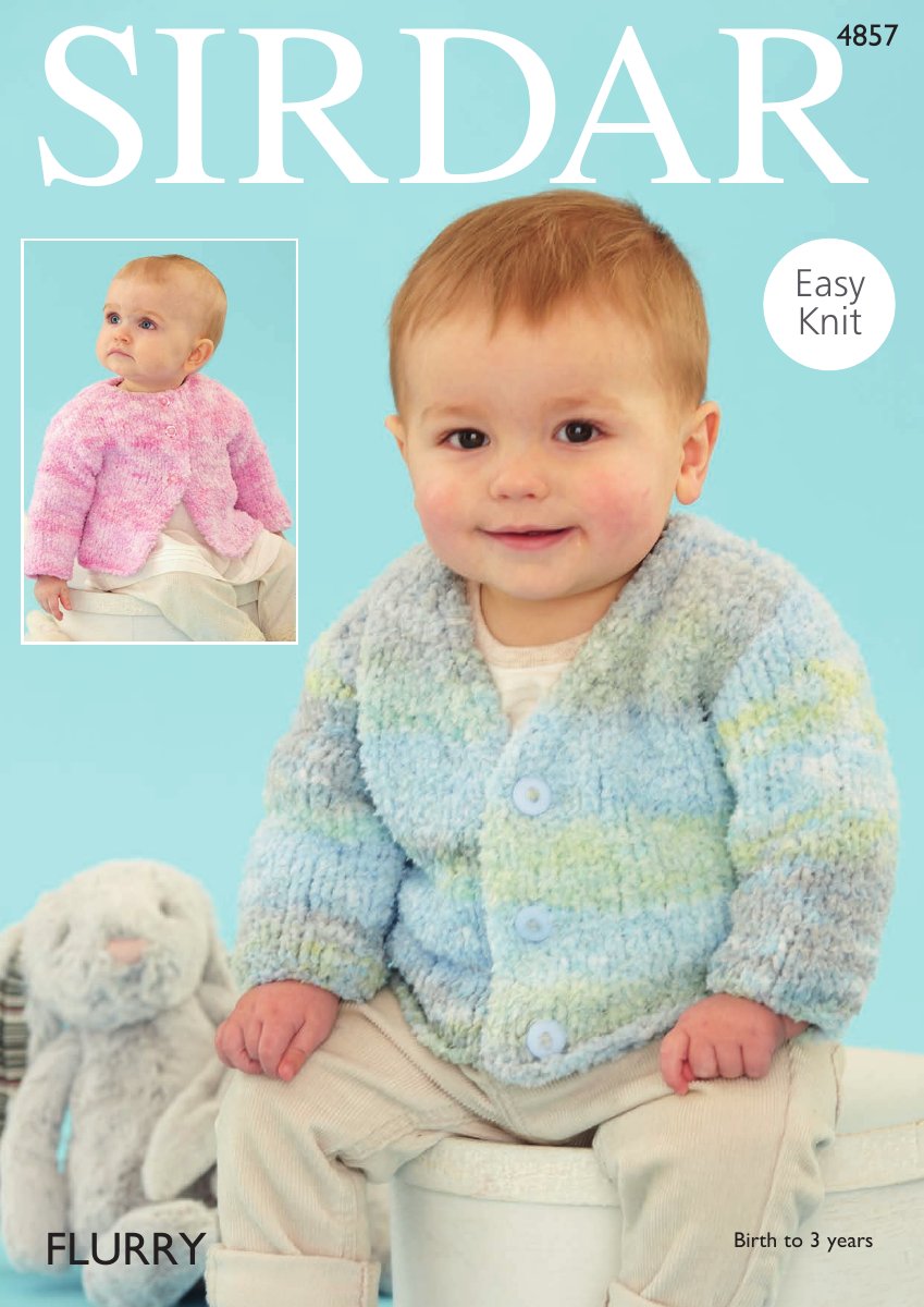Sirdar 4857 Cardigans in Flurry pattern cover