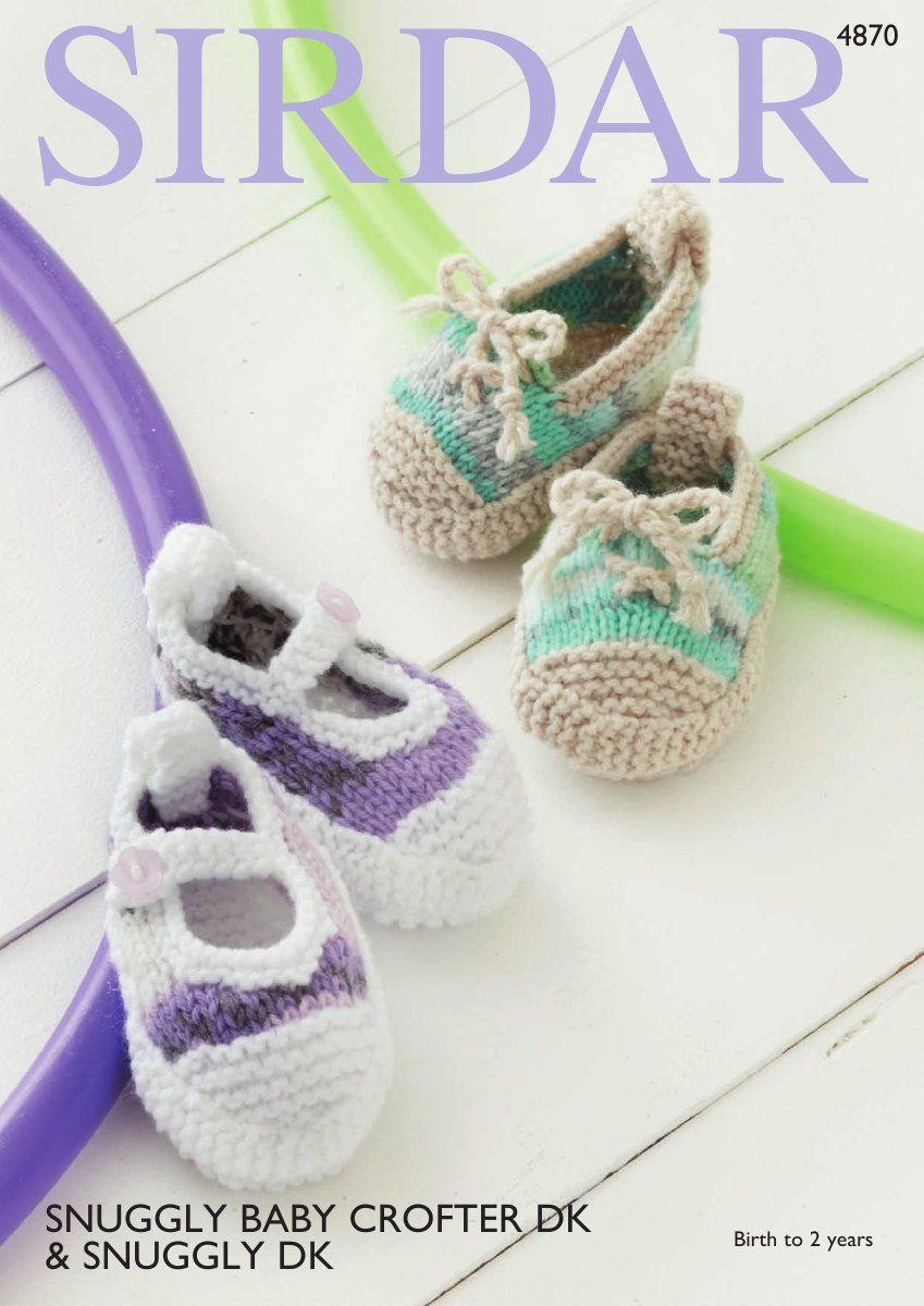 Sirdar 4870 Shoes in Snuggly Baby Crofter DK pattern cover