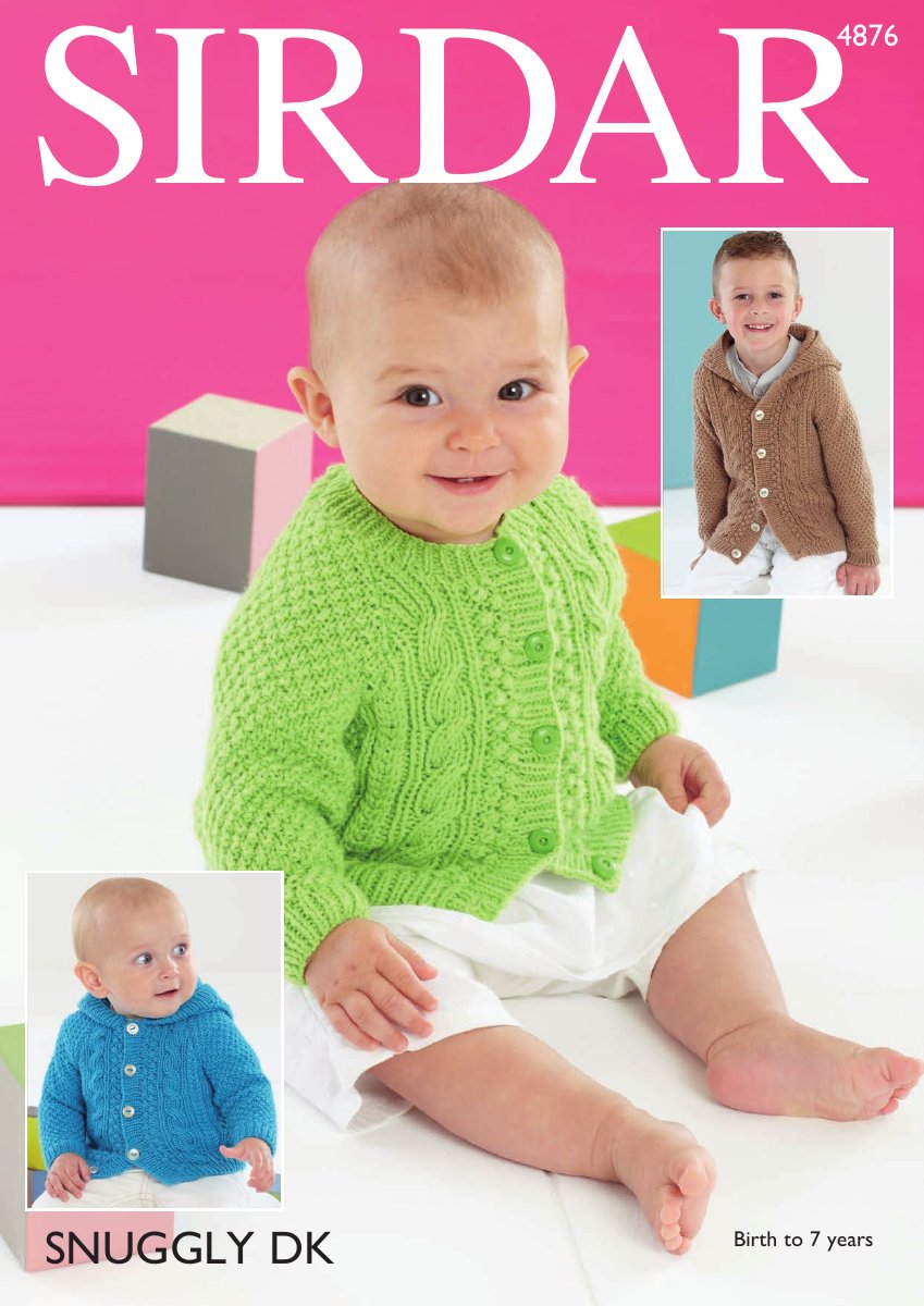 Sirdar 4876 Jackets in Snuggly DK pattern cover