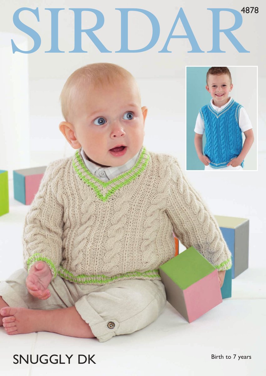 Sirdar 4878 Baby's & Child's Top in Snuggly DK pattern cover