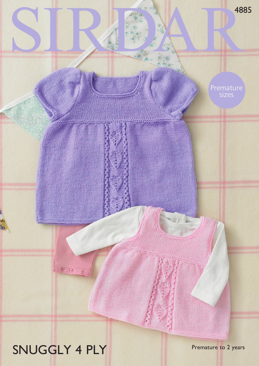Sirdar 4885 Baby's & Child's Dress in Snuggly 4 Ply pattern cover