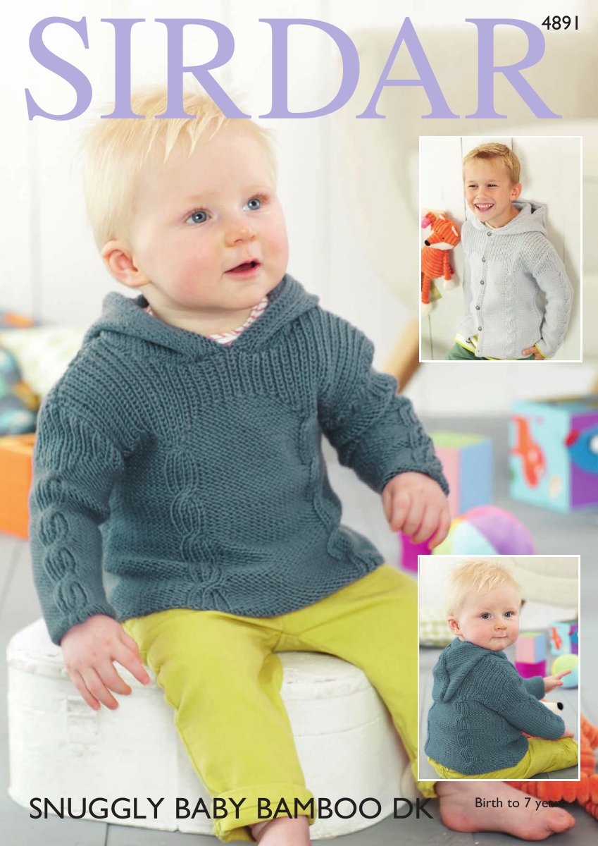 Sirdar 4891 Baby's & Child's Jacket in Snuggly Baby Bamboo DK pattern cover