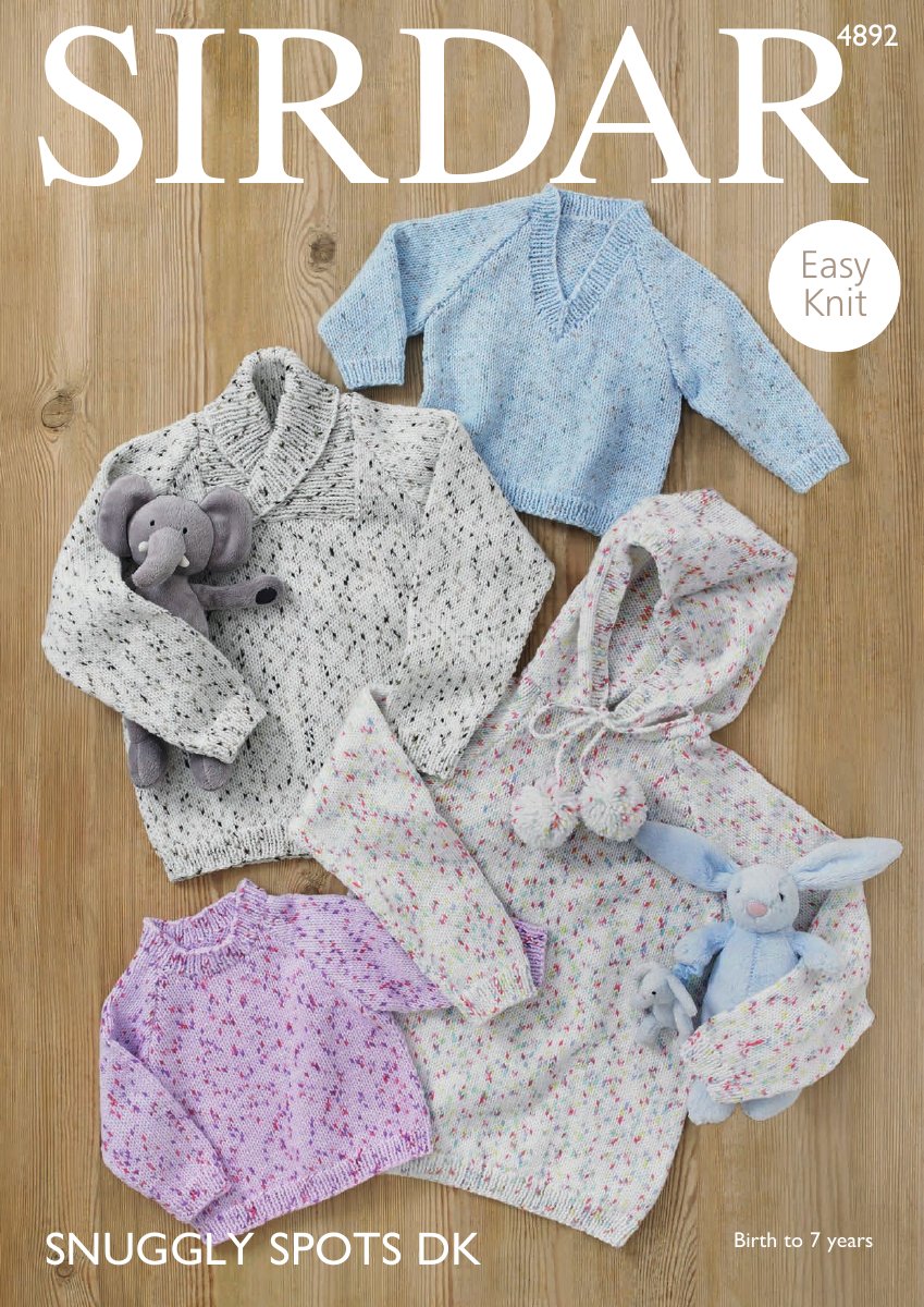 Sirdar 4892 Sweaters in Snuggly Spots DK pattern cover
