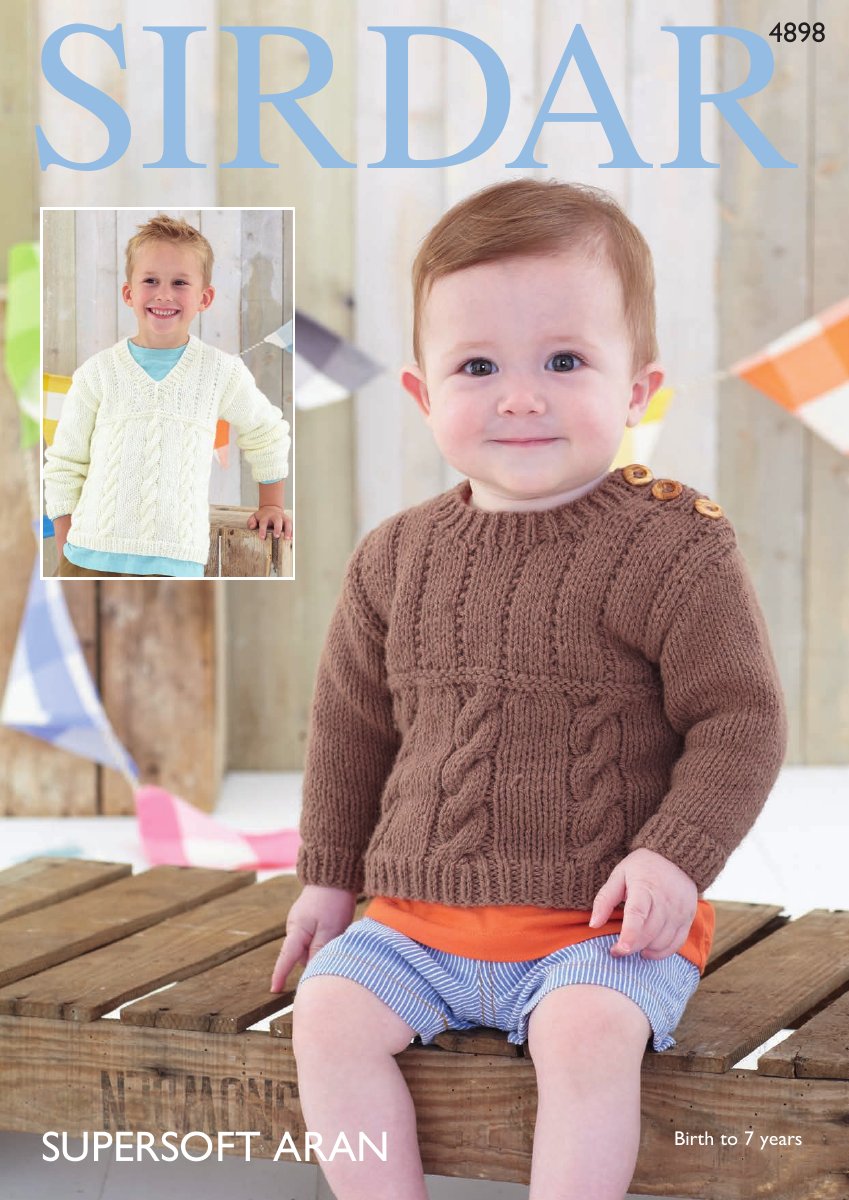 Sirdar 4898 Sweaters in Supersoft Aran pattern cover