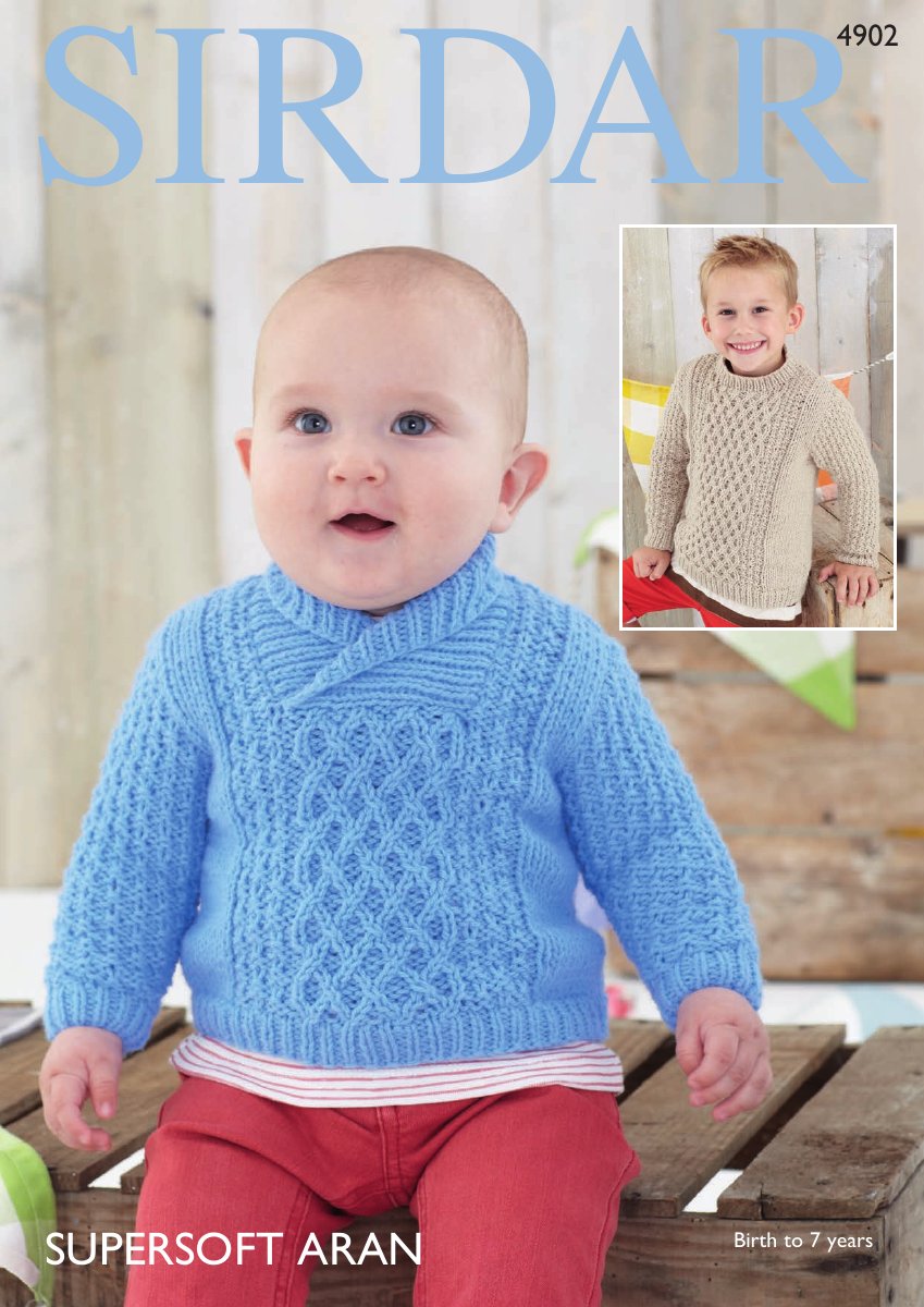 Sirdar 4902 Sweaters in Supersoft Aran pattern cover