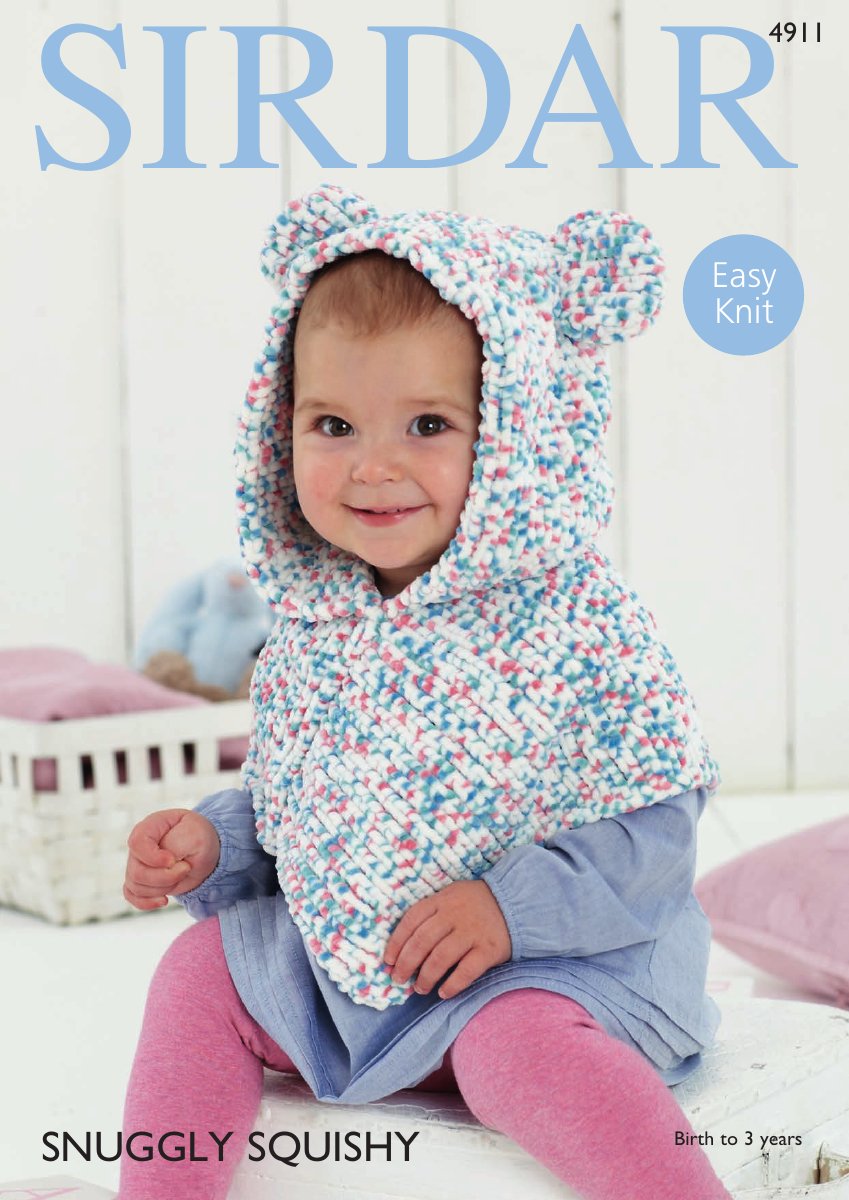 Sirdar 4911 Poncho in Snuggly Squishy pattern cover