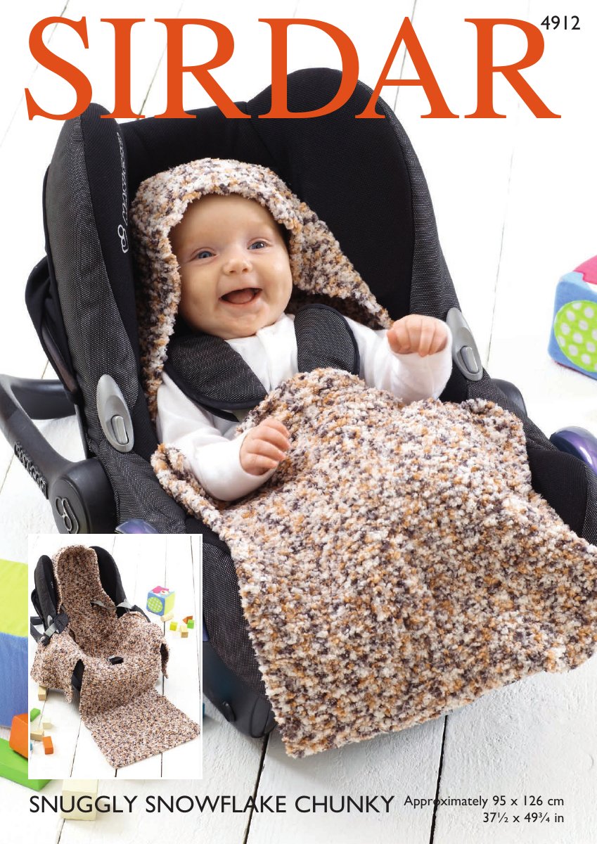 Sirdar 4912 Blanket in Snuggly Snowflake Chunky pattern cover
