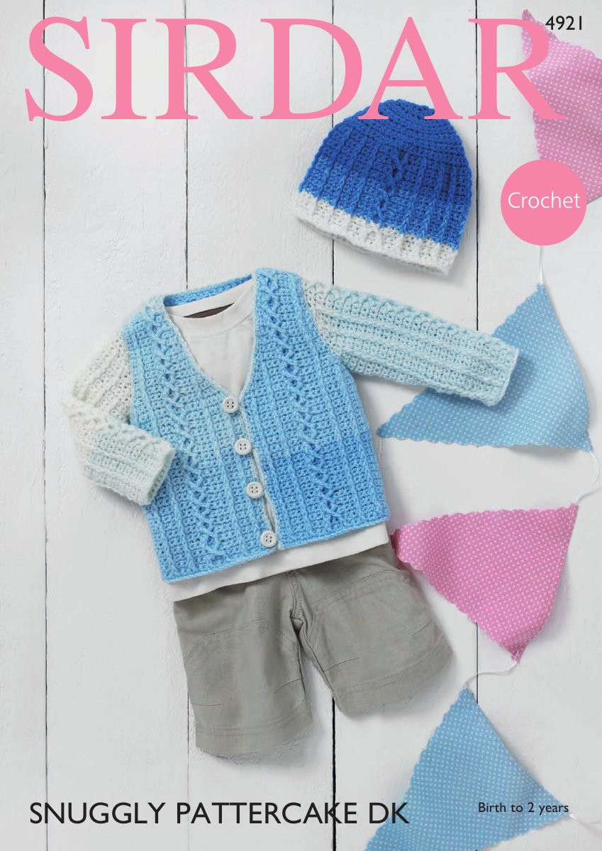 Sirdar 4921 Baby's & Child's Cardigan in Snuggly Pattercake DK pattern cover