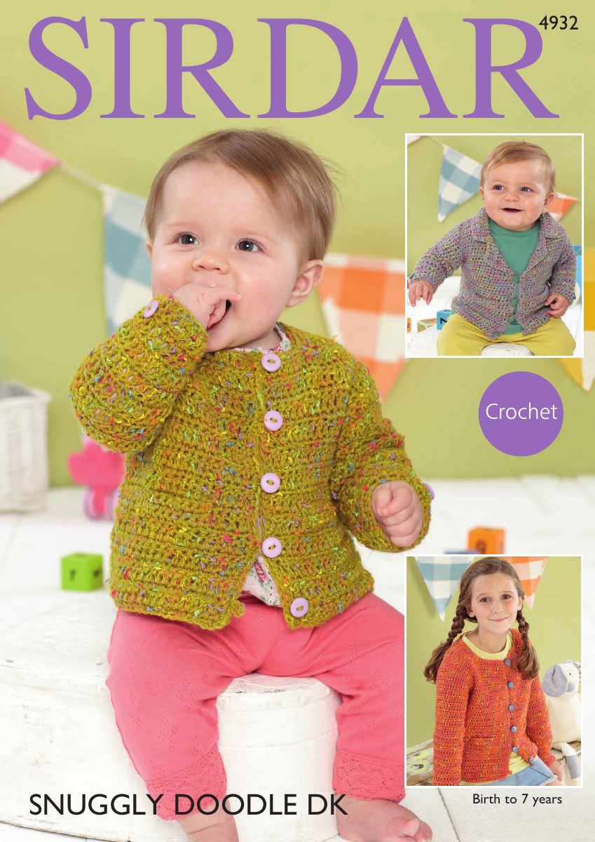 Sirdar 4932 Baby's & Child's Jacket in Snuggly Doodle DK pattern cover