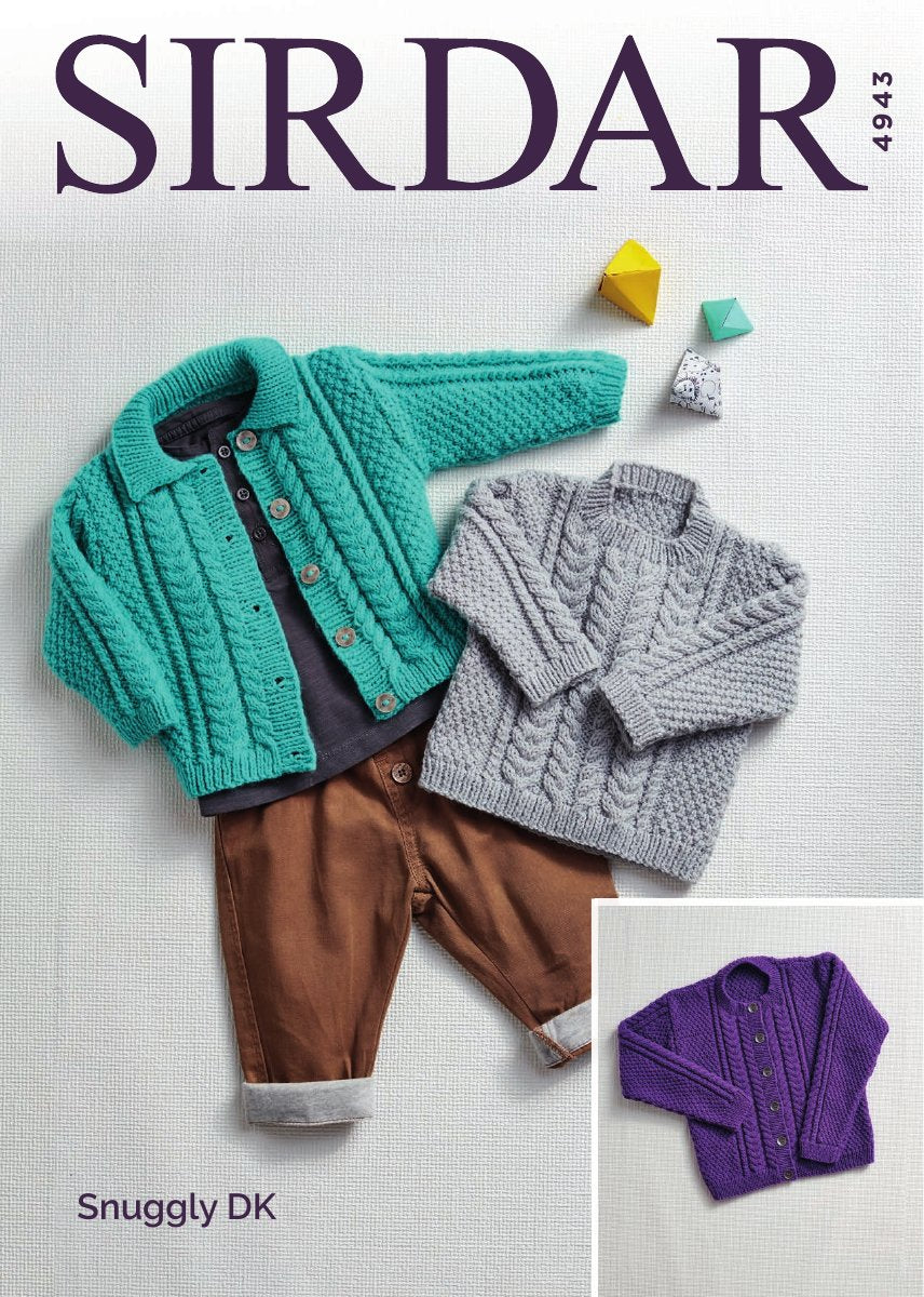 Sirdar 4943 Baby's & Child's Cardigan in Snuggly DK pattern cover