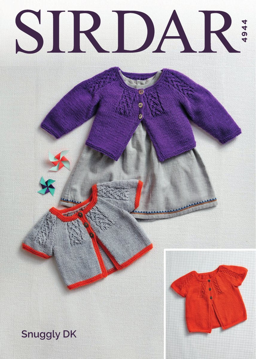Sirdar 4944 Baby's & Girl's Cardigans in Snuggly DK pattern cover