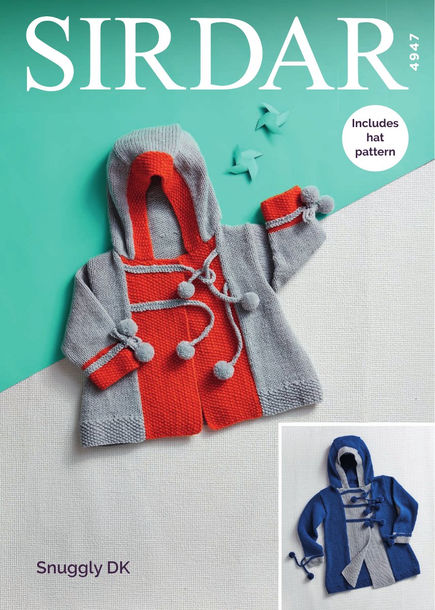 Sirdar 4947 Coat and Hats in Snuggly DK pattern cover
