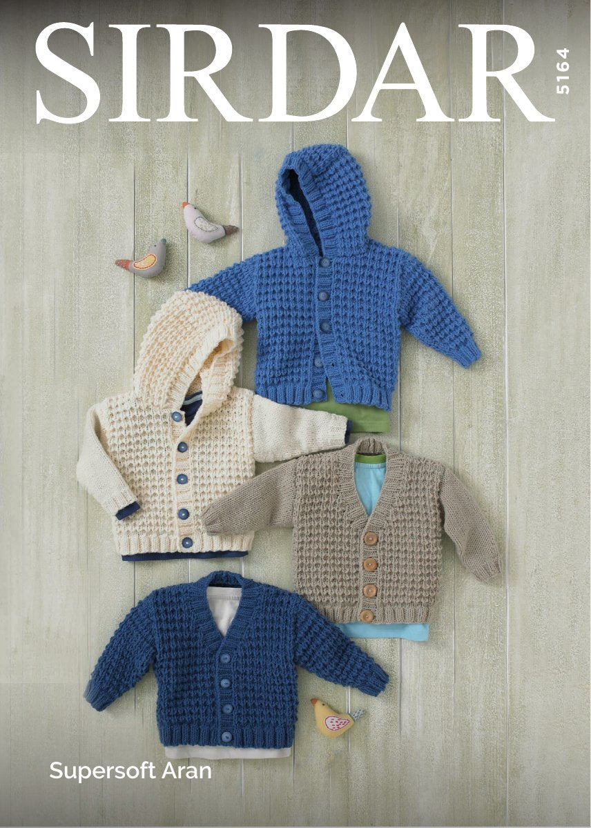 Sirdar 5164 Cardigans in Supersoft Aran pattern cover