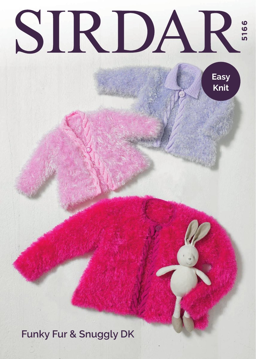 Sirdar 5166 Baby's & Child's Jacket in Funky Fur pattern cover