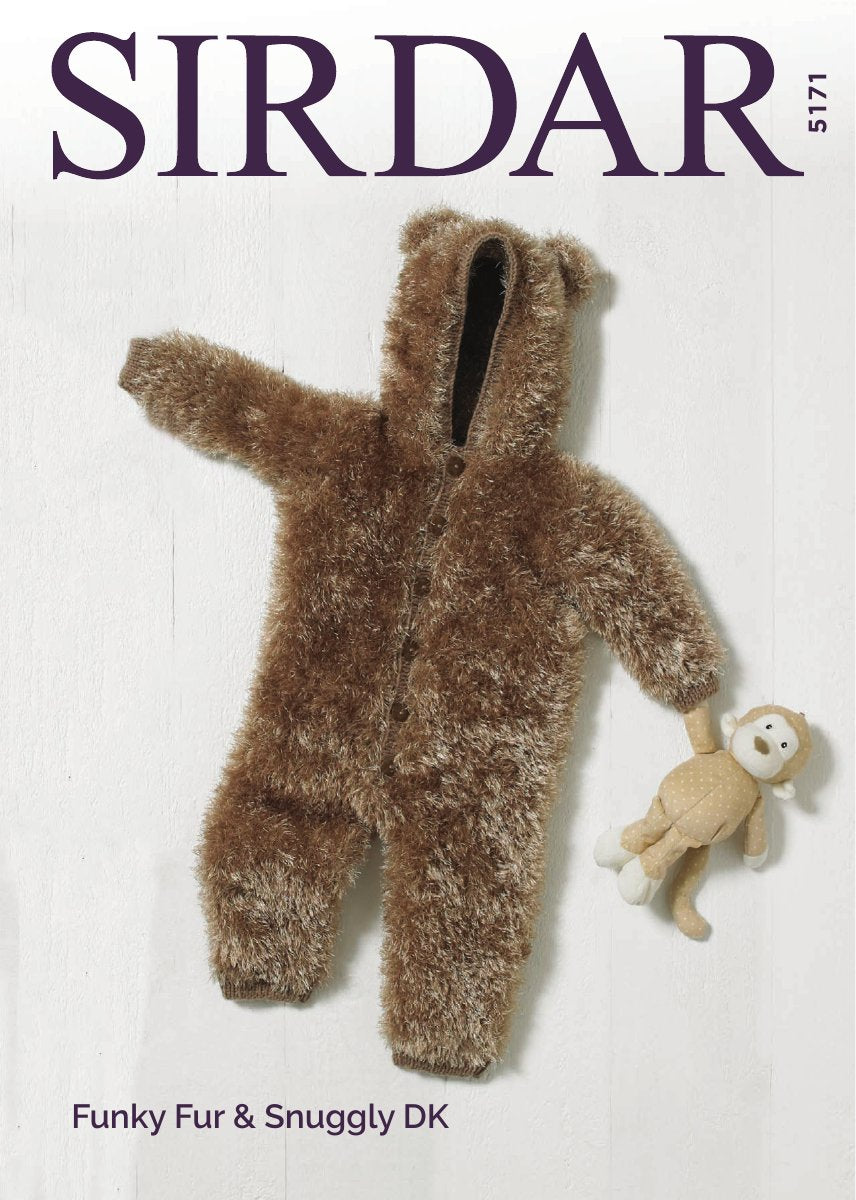 Sirdar 5171 Baby's & Child's Christmas Stocking in Funky Fur pattern cover