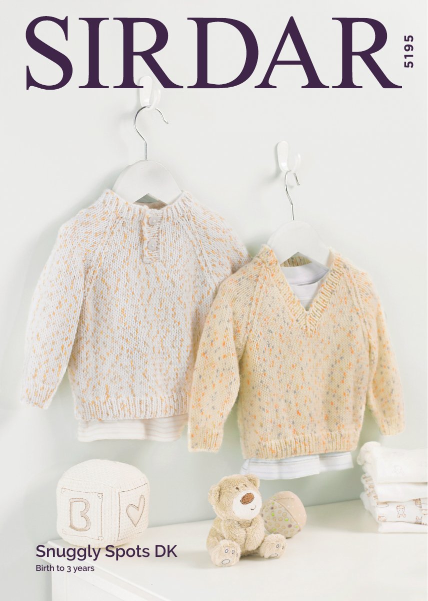 Sirdar 5195 Baby's & Child's Sweater in Snuggly Spots DK pattern cover