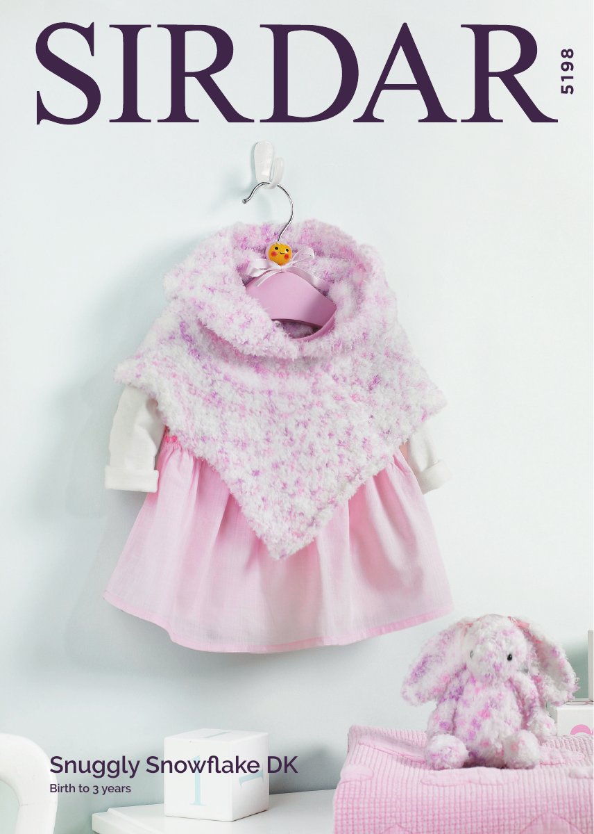 Sirdar 5198 Baby's & Child's Poncho in Snuggly Snowflake DK pattern cover
