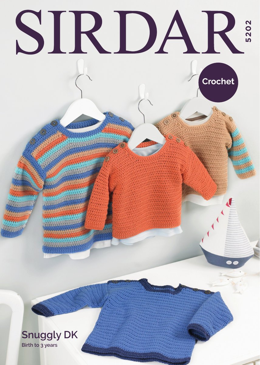 Sirdar 5202 Sweaters in Snuggly DK pattern cover