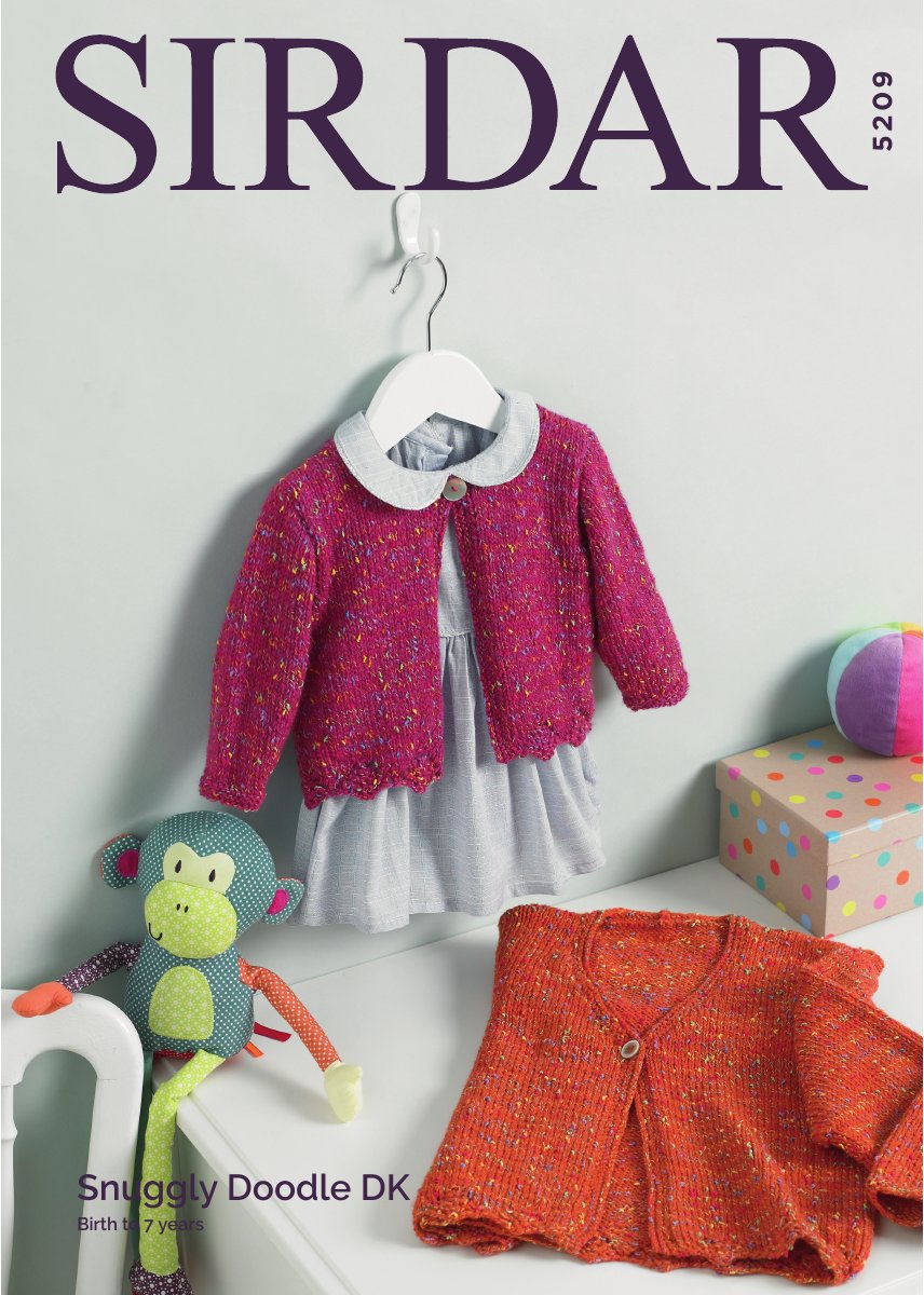 Sirdar 5209 Baby's & Child's Cardigan in Snuggly Doodle DK pattern cover