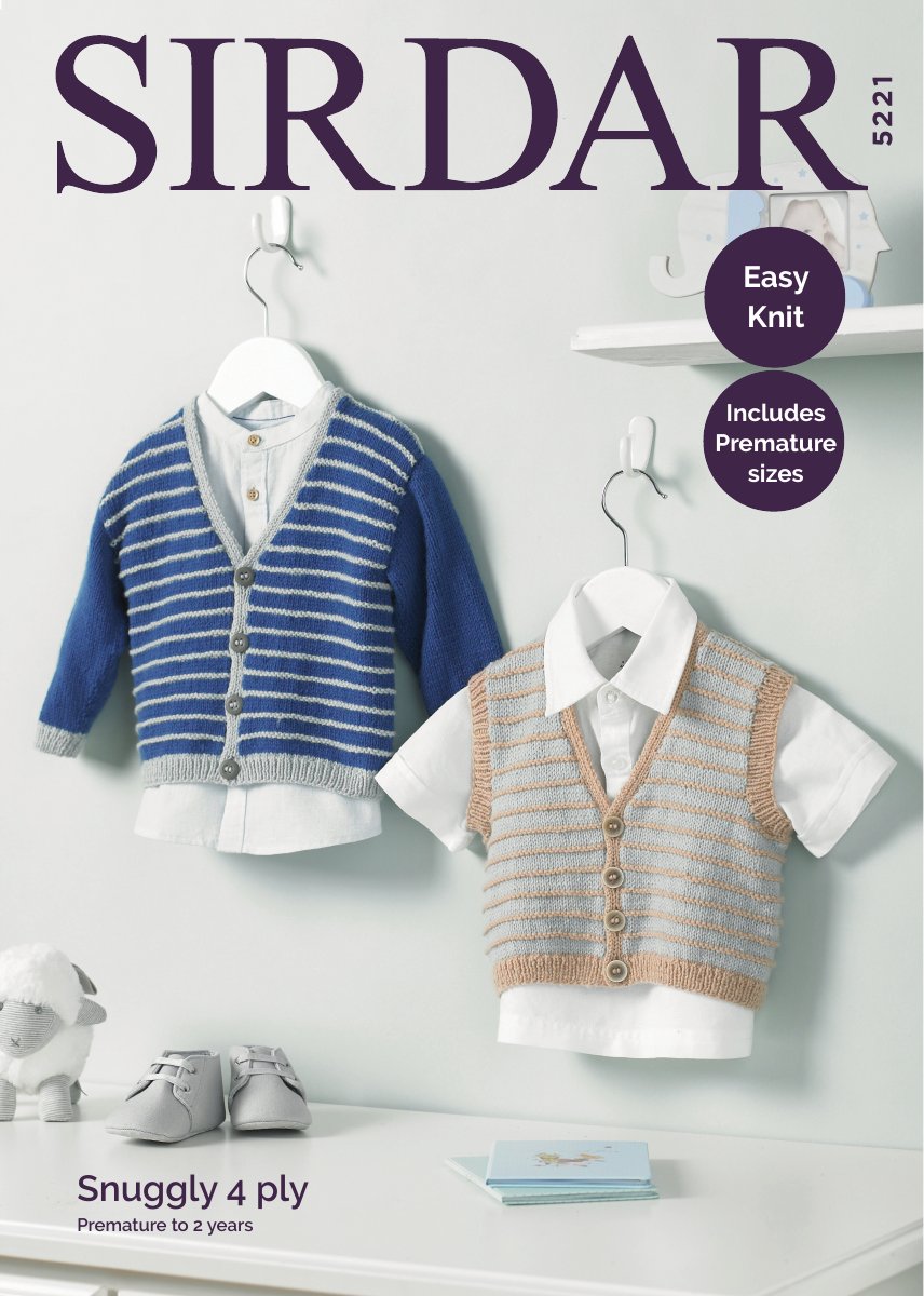 Sirdar 5221 12 14 16 18 20 in Snuggly 4 Ply pattern cover