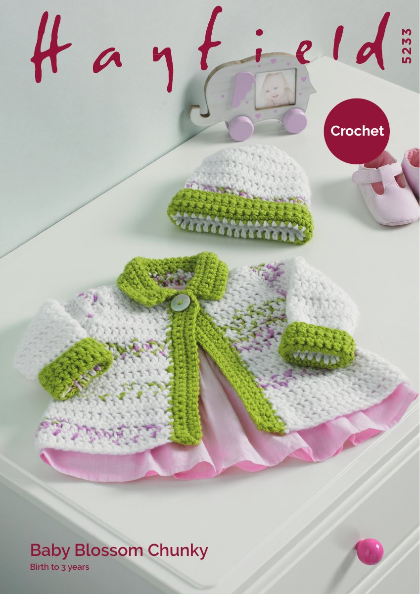 Hayfield 5233 Baby's & Child's Jacket in Baby Blossom Chunky pattern cover