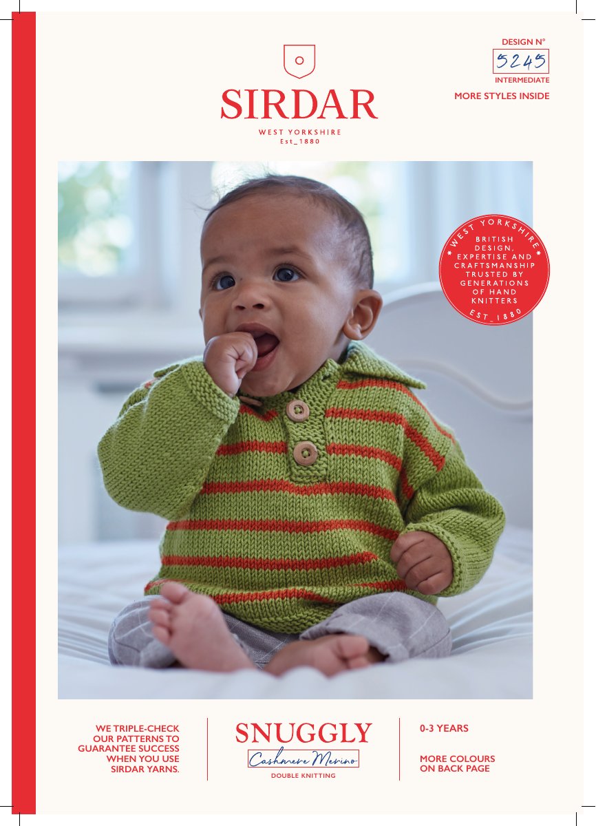 Sirdar 5245 Baby's & Child's Sweater in Snuggly Cashmere Merino DK pattern cover