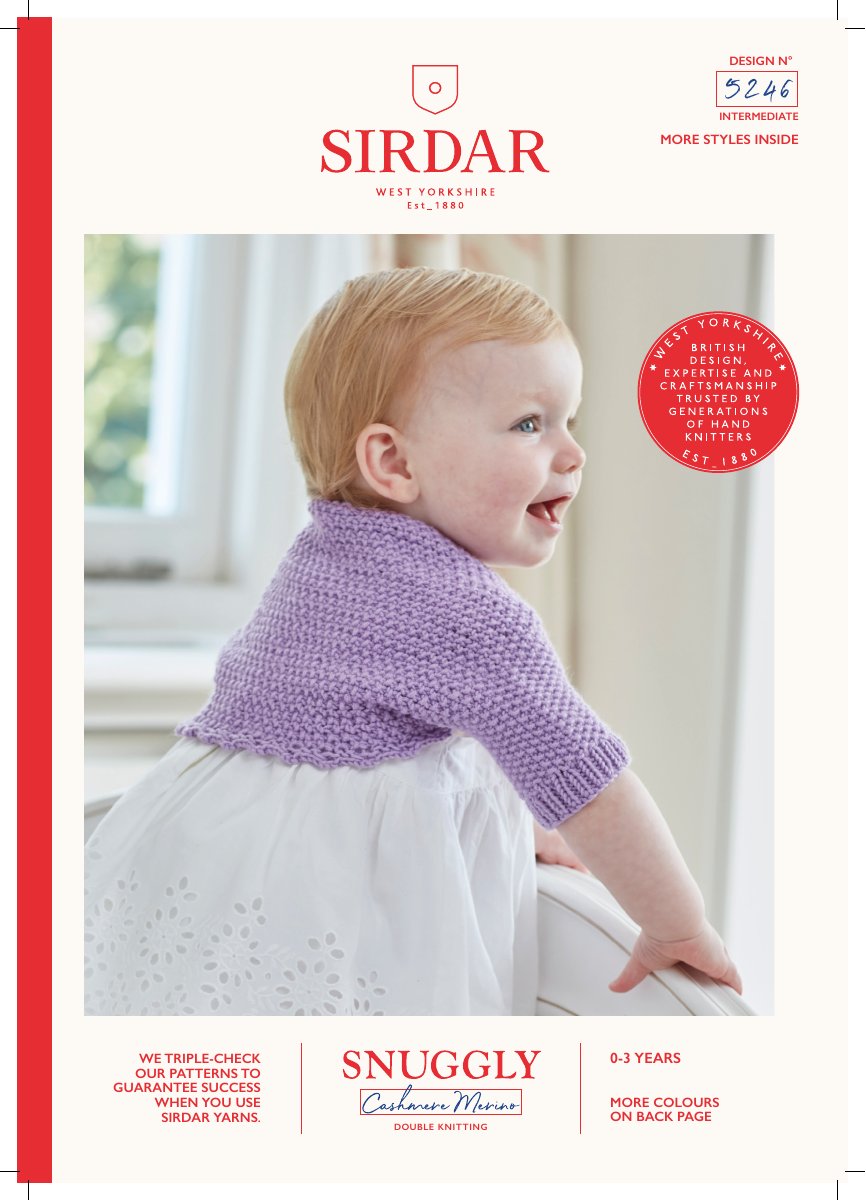 Sirdar 5246 Baby's & Child's Pattern in Snuggly Cashmere Merino DK pattern cover