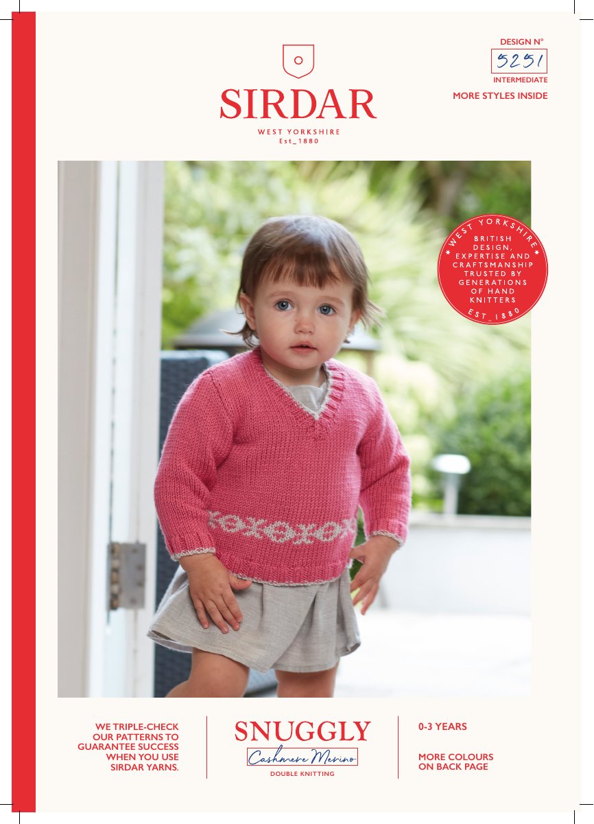 Sirdar 5251 Baby's & Child's Top in Snuggly Cashmere Merino DK pattern cover