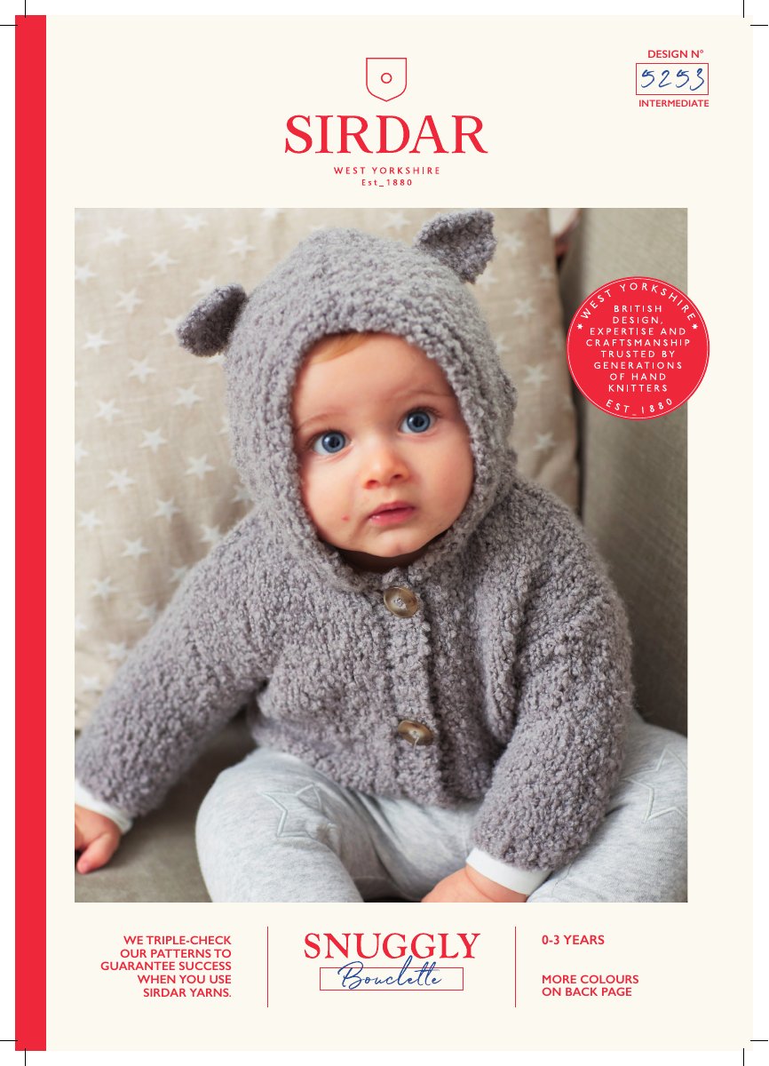 Sirdar 5253 Baby's & Child's Cardigan in Snuggly Bouclette pattern cover